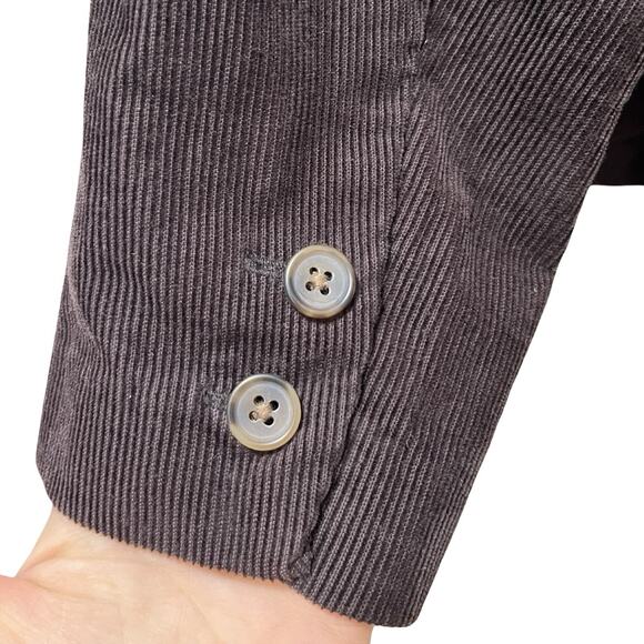 J Crew Womens Corduroy Single Breasted Cotton Blazer Size 14 Brown Dark Academia - Picture 5 of 7